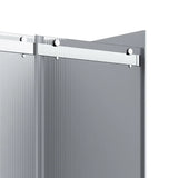 Appollo Geneva 36 in. × 48 in. Right Corner Shower Kit in Chrome