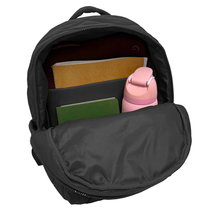 mytagalongs - Lightweight Quilted Puffer Backpack with Trolley Pass