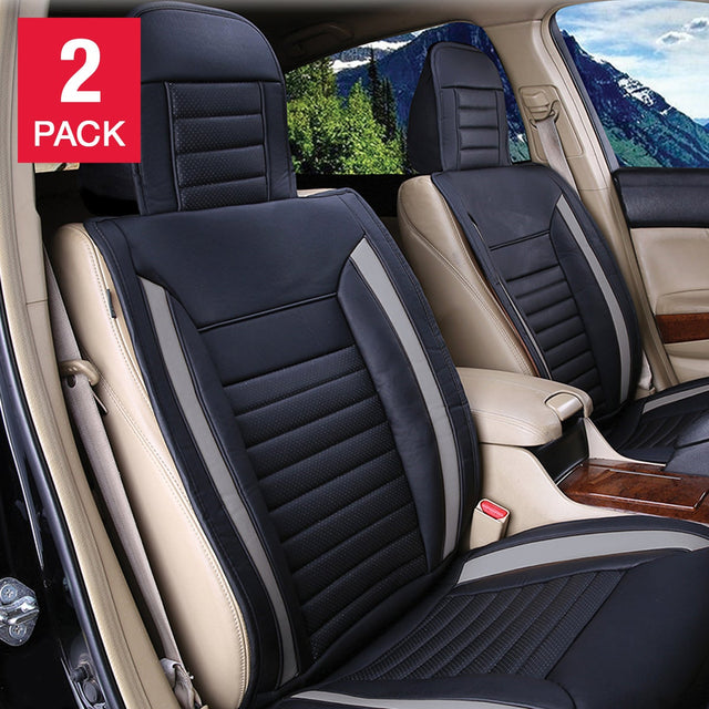 Alpena Grey Ultimate Universal Fit Luxury Seat Cover, 2-pack D3
