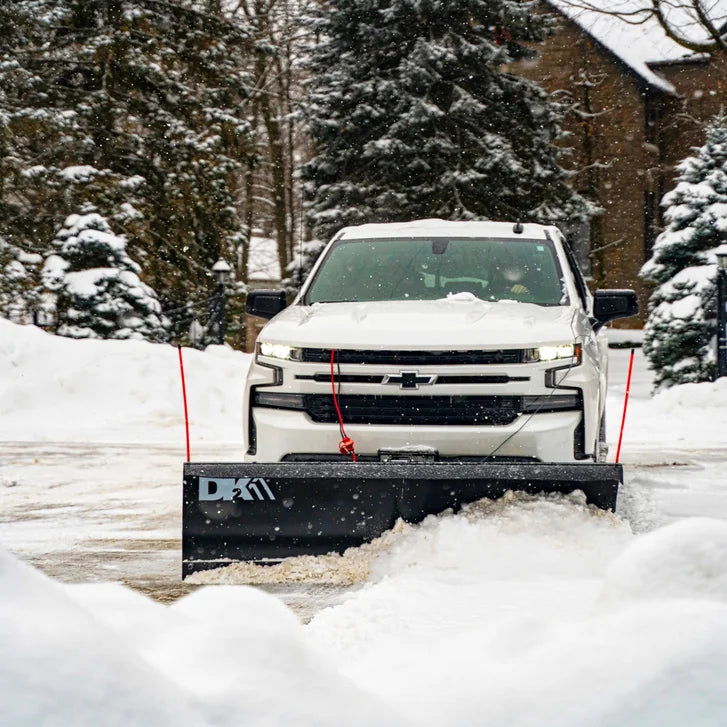 DK2 Everest 88 in. x 22 in. Custom-Mounted Hydraulic Snow Plow with Light Kit