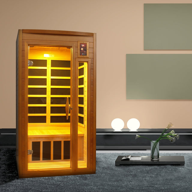 Dynamic Saunas Barcelona 1- to 2-person Infrared Carbon Sauna H3