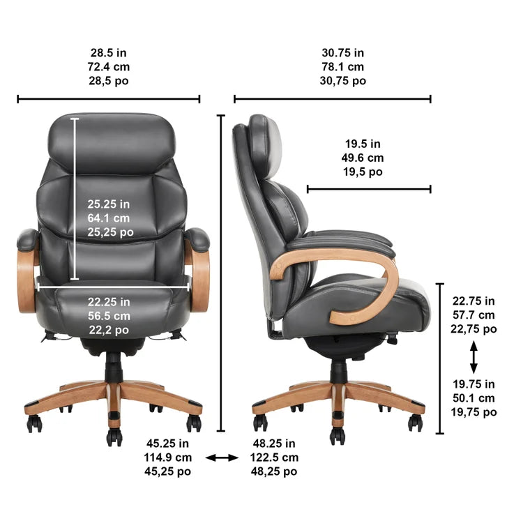 Henredon Adrano Big and Tall Executive Office Chair