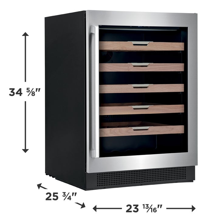 Electrolux 24 in. 5.1 cu ft. Stainless Steel Under-Counter Single Zone Wine Cooler