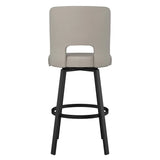 Amisco Beckett Swivel Counter Stool Black Metal Frame