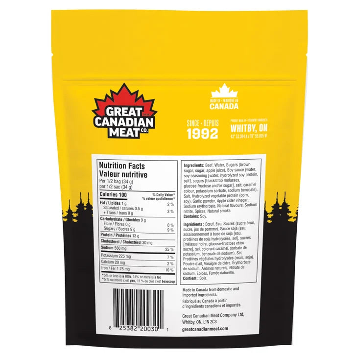 Great Canadian Meat Beef Jerky, Variety Pack, 13 × 68 g