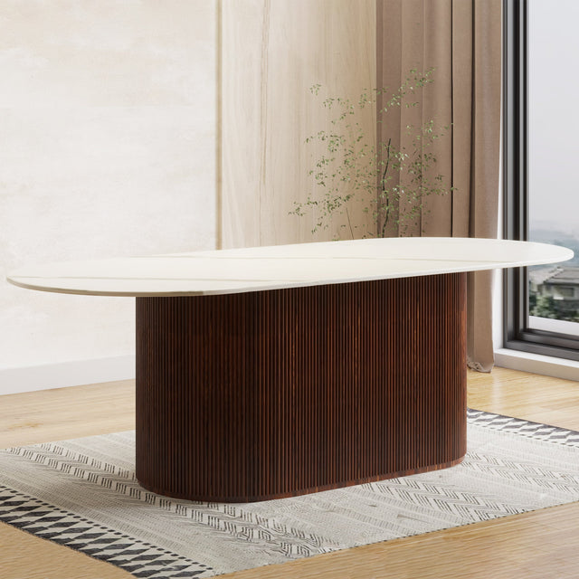 Alera Solid Quartz Dining Table, 218 cm (86 in.) G2