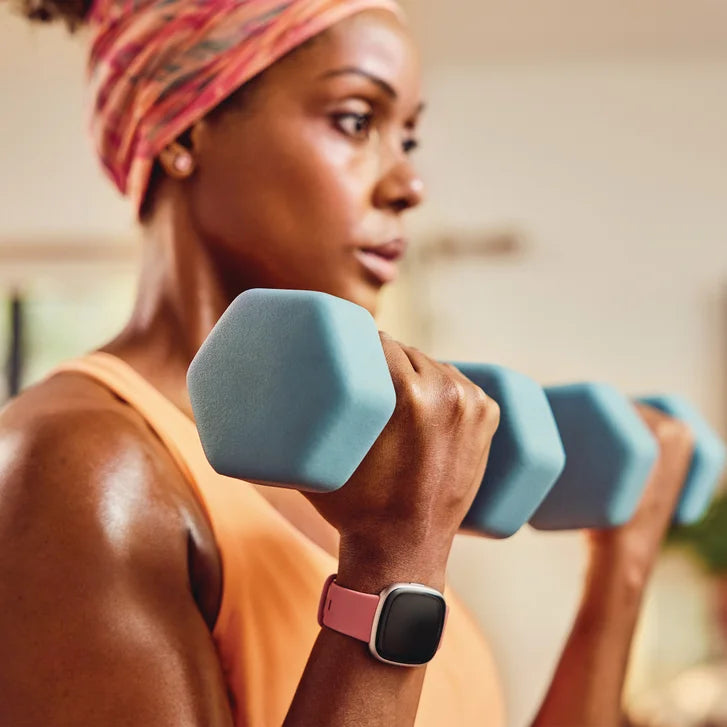 Google Fitbit Versa 4 Smartwatch GPS with two charging cables