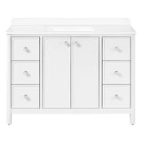 OVE Decors Margie Vanity in White Finish with Quartz Countertop