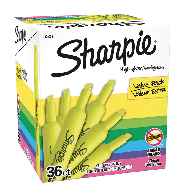 Sharpie Yellow Highlighter, 36-pack P3