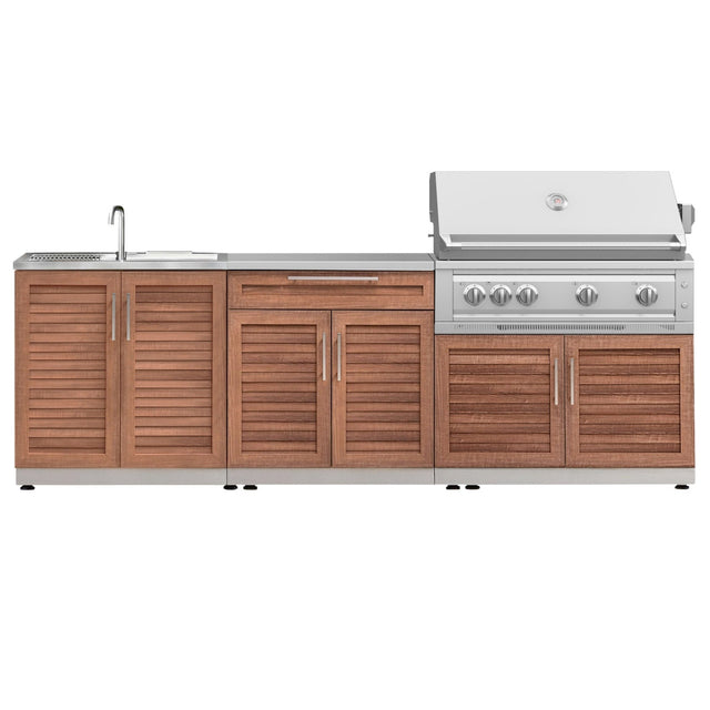 NewAge Products 5-piece Outdoor Kitchen Grove Set - Natural Gas Grill C0