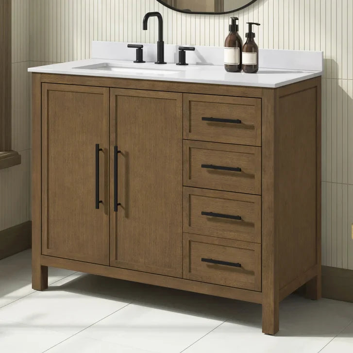 OVE Decors Eliot 42 in. Vanity with Quartz Countertop