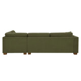 Thomasville Walsen 3-piece Fabric Sectional with Storage Ottoman