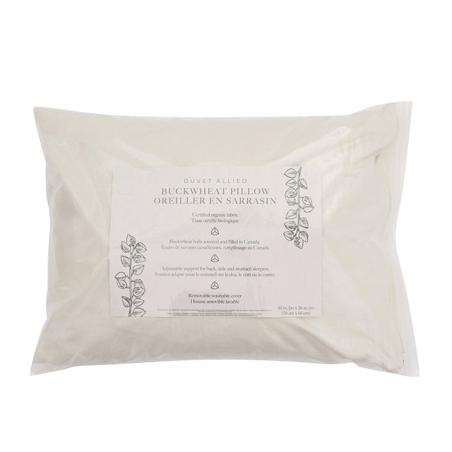 Duvet Allied Organic Cotton Cover Buckwheat Pillow S5
