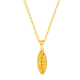 Leaf Pendant in 24-kt Yellow Gold