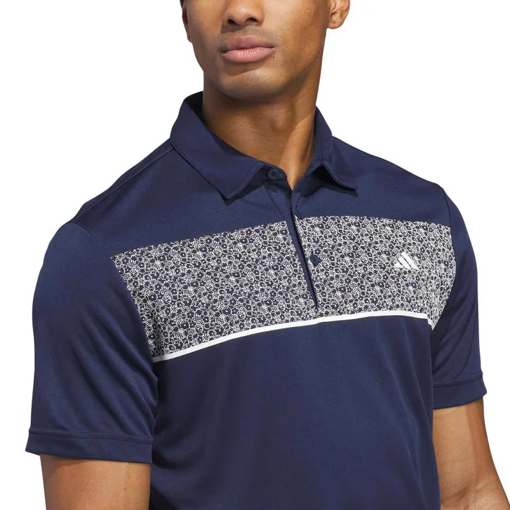 Adidas Men's Chest Print Polo
