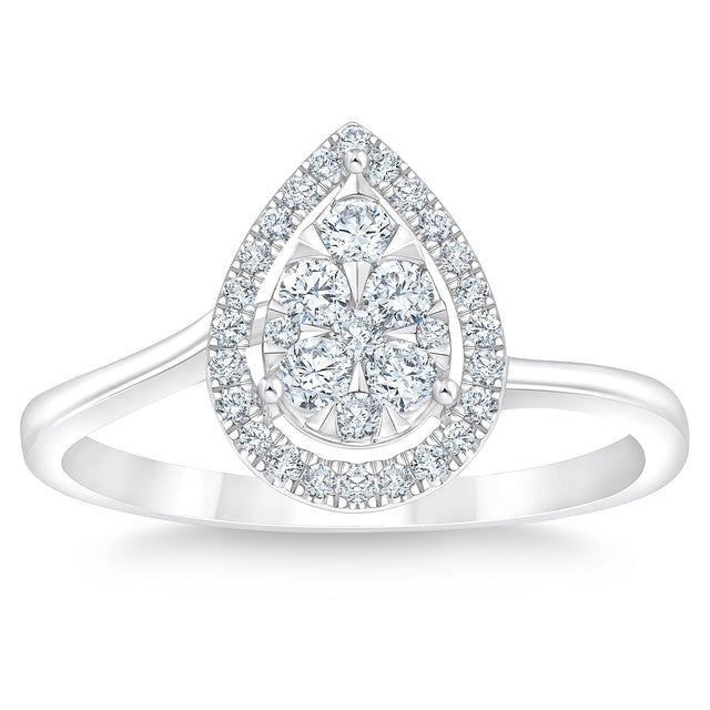 Round Brilliant Diamond Ring (0.30 ctw) F6