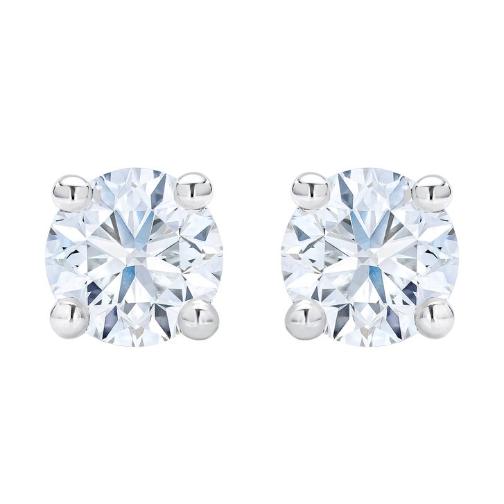 Round Brilliant Diamond Stud Earrings (0.70 ctw)