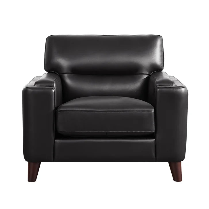 Prospera Home Sorena Top-grain Leather Sofa and Chair