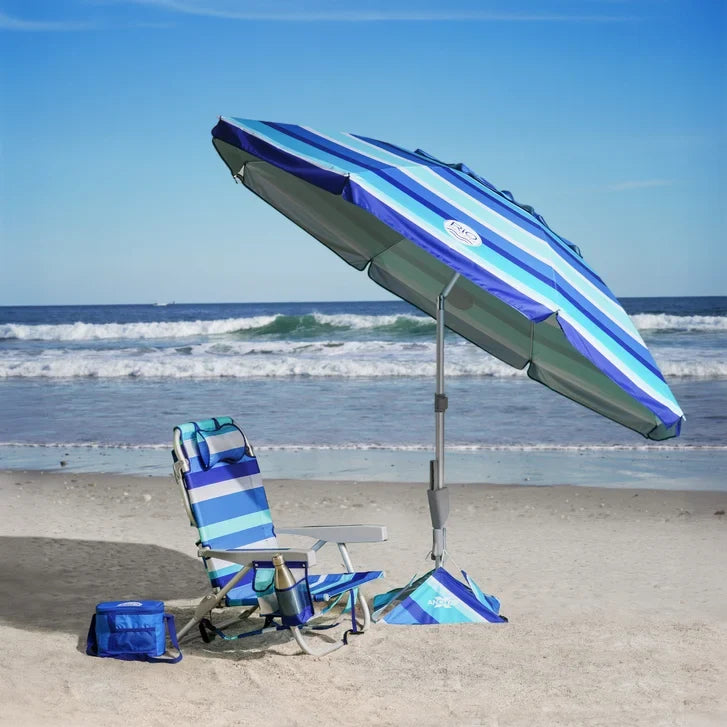 RIO 2.3m (7.5 ft) Beach Umbrella with AnchorX