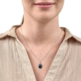 Pear Cut Black Onyx Pendant