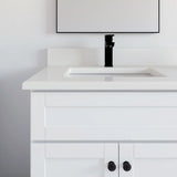 VanGo Willow Vanity in White with Quartz Countertop