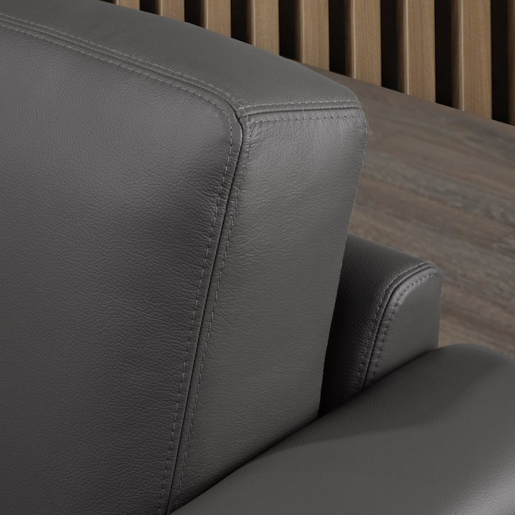 Galleria 2-piece Top Grain Leather Left-hand Facing Sectional