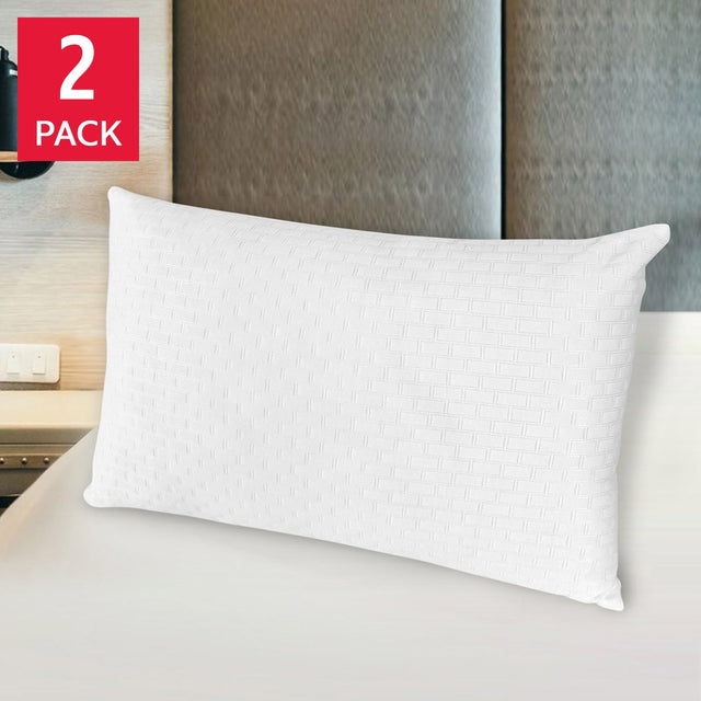 Swiss Comforts Embossed Tencel Down Alternative Pillow, 2-pack N9