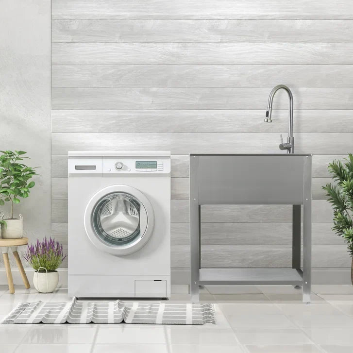 Transform 28 in. Freestanding Utility Sink with Faucet