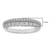 Round Brilliant Diamond Two Row Band (0.50 ctw)