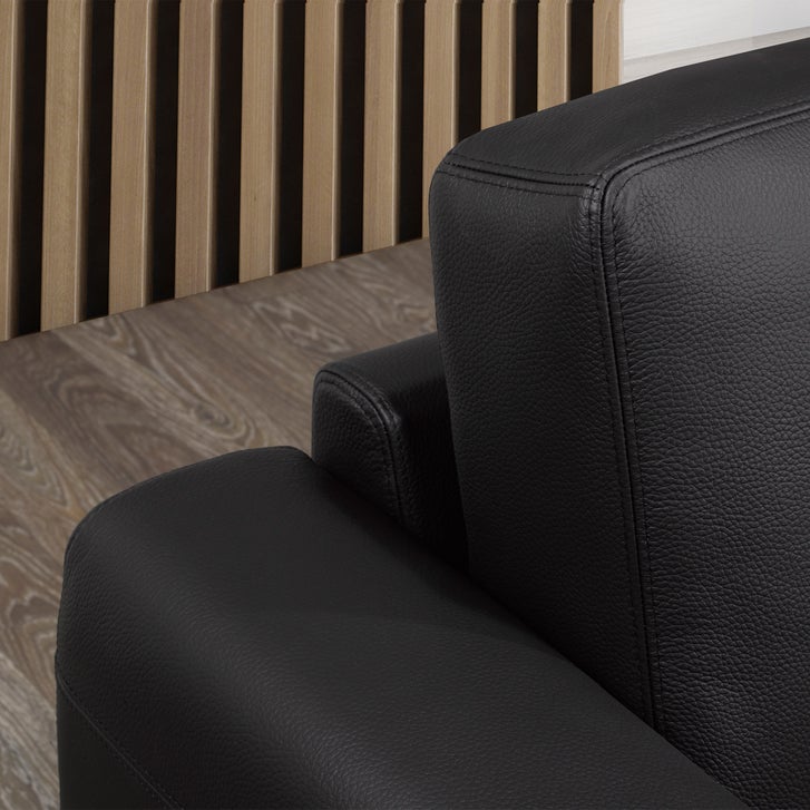 Galleria 2-piece Top Grain Leather Right-hand Facing Extended Sectional