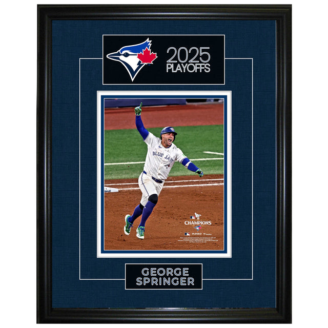Frameworth George Springer Framed 8x10 in. 2025 Playoffs Game 7 ALCS Homerun Celebration K5