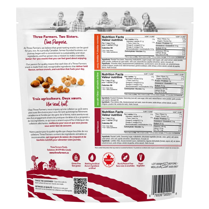 Three Farmers Variety Pack, 60 × 15 g