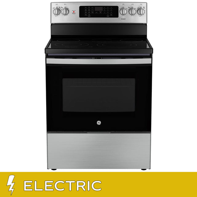 GE 30 in. 5.0 cu. ft. Electric Convection Range with No-Preheat Air Fry F7