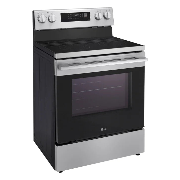 LG 30 in 6.3 cu ft. Stainless Steel Electric Freestanding Range with True Convection and Air Fry
