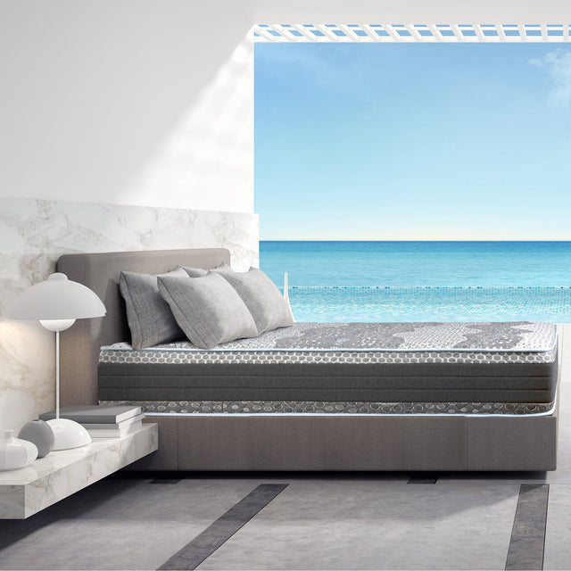Springwall 2-Sided Chiropractic Blue 31.8 cm (12.5 in.) Hybrid Mattress, Firm N9
