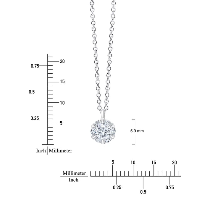 Round Brilliant Diamond Pendant (0.26 ctw)