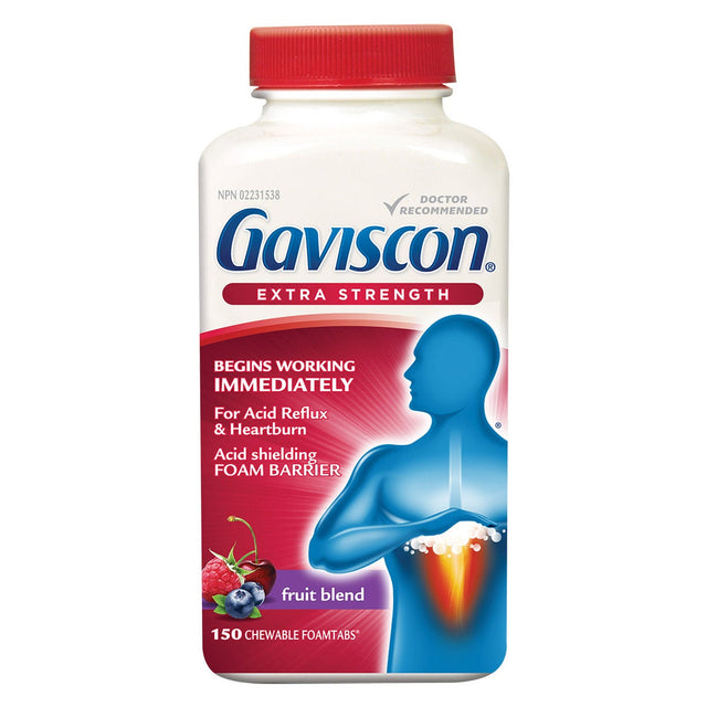 Gaviscon Extra Strength, 150 Chewable tablets S9