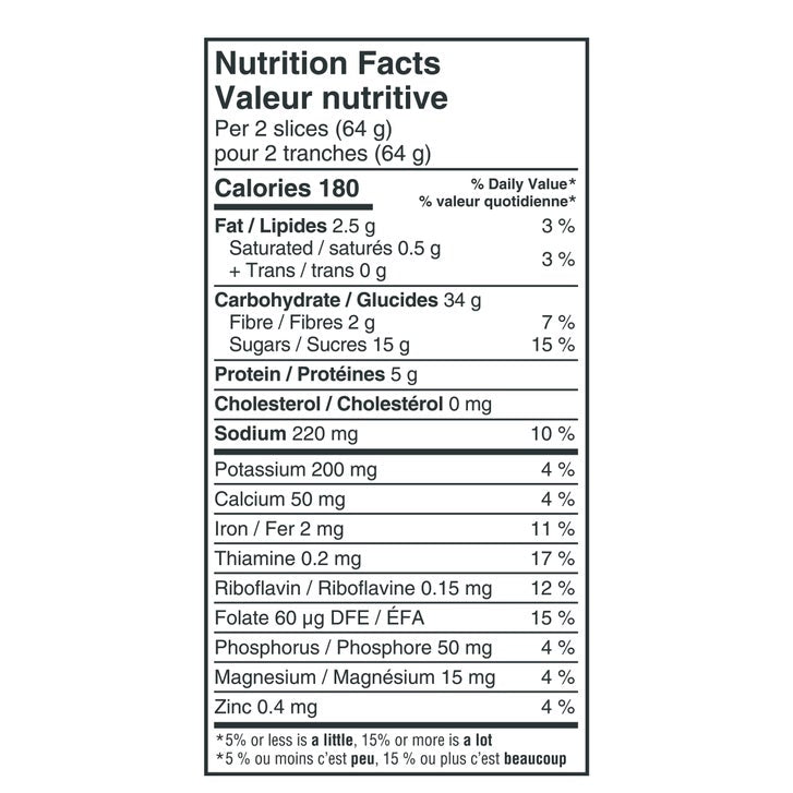 Sunmaid Raisin Cinnamon Swirl Raisin Bread, 3 x 450 g