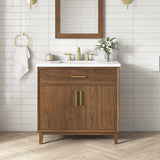 OVE Decors Jonah 36 in. Vanity with White Quartz Top