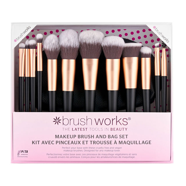 Brushworks Makeup Brush & Bag Set Y3
