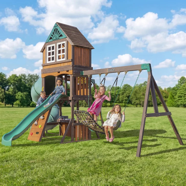 KidKraft Flagstaff Fort Swing Set