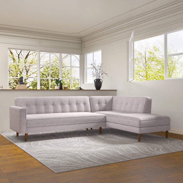Right-hand Facing Fabric Sofa-chaise W9