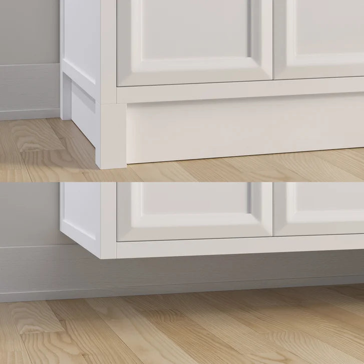 Studio Bathe Calais III Vanity in White Finish with Engineered Stone Countertop