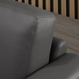 Galleria 2-piece Top Grain Leather Right-hand Facing Extended Sectional