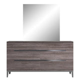 Volterra 5-drawer Dresser & Mirror Set, Made in Italy