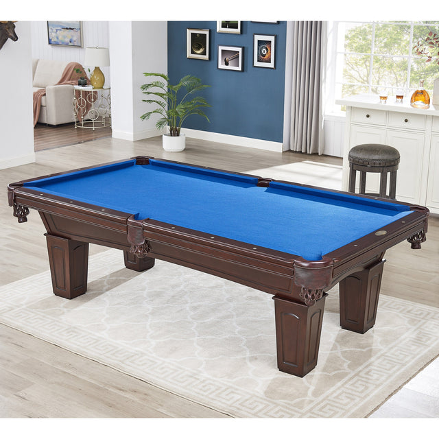 Beringer 8 ft. Belmont Solid Wood Slate Billiard Table N9