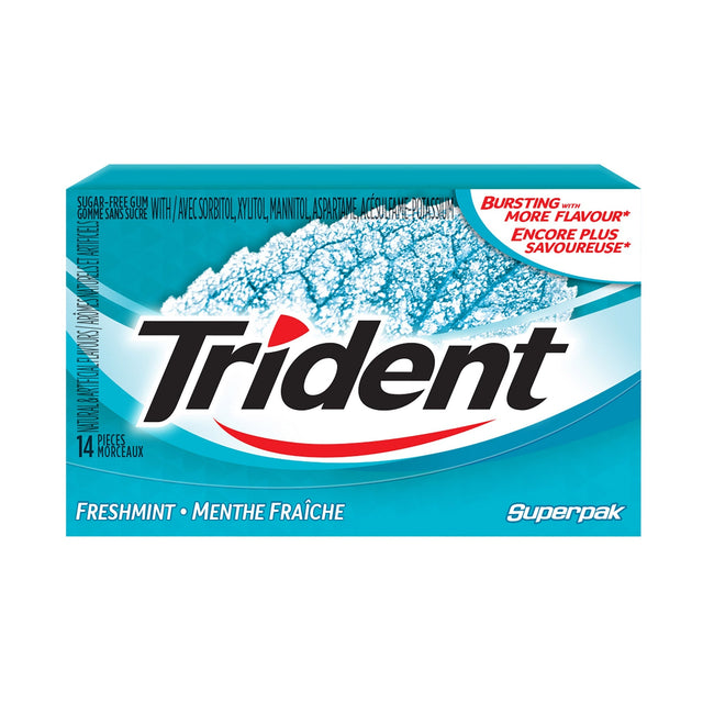 Trident Sugar-free Freshmint Gum, 12 × 14 pieces O6