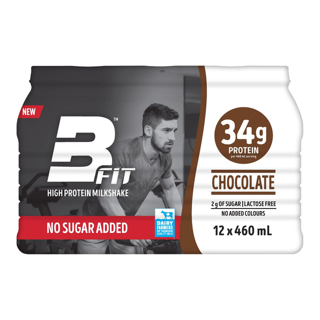 BFit High Protein Shake, Chocolate, 12 x 460 mL V1