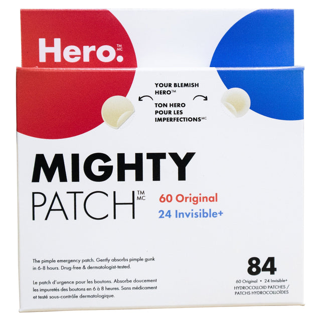 Hero Mighty Patch Original & Invisible+, 84-count Pack A7