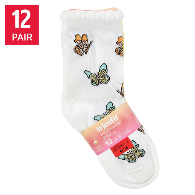 Trimfit Girls Socks, 12-Pair F8